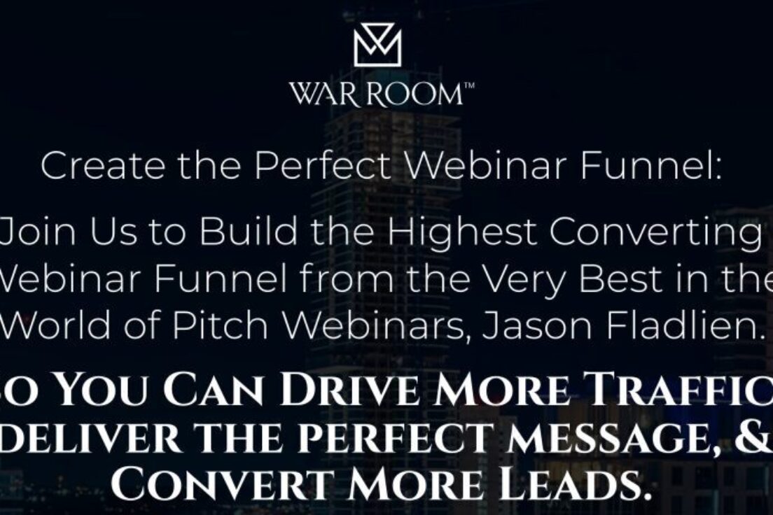 Jason Fladlien – Webinar Funnels (Warroom Mastermind)