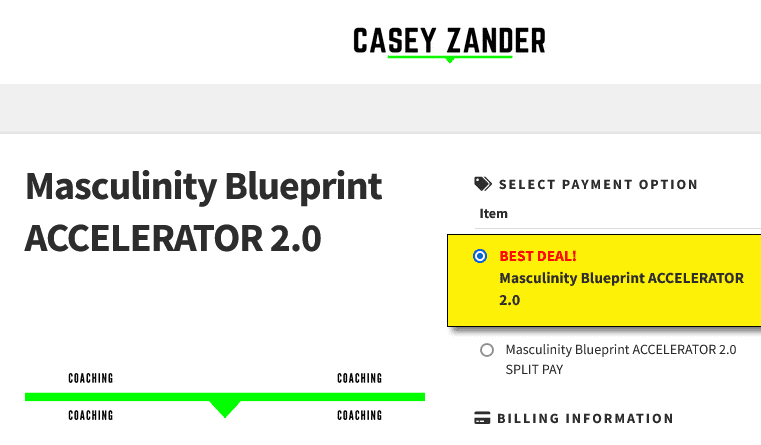 Casey Zander – Masculinity Blueprint ACCELERATOR 2.0