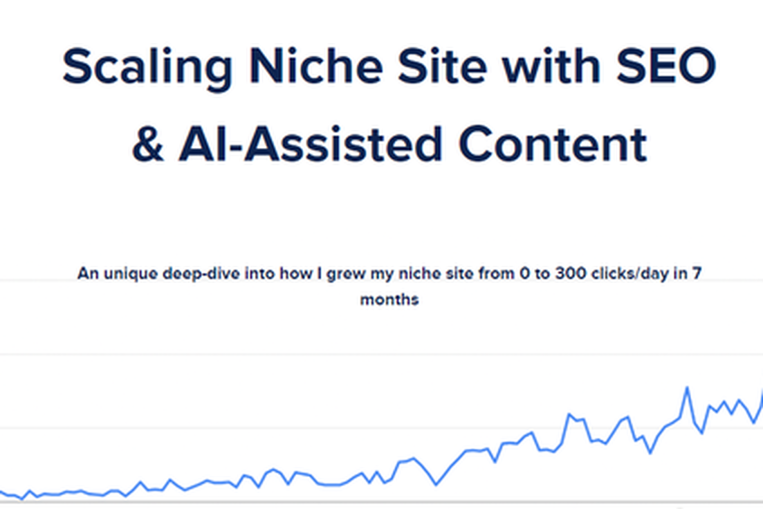 Scaling Niche Site with SEO & AI-Assisted Content – Tejas Rane