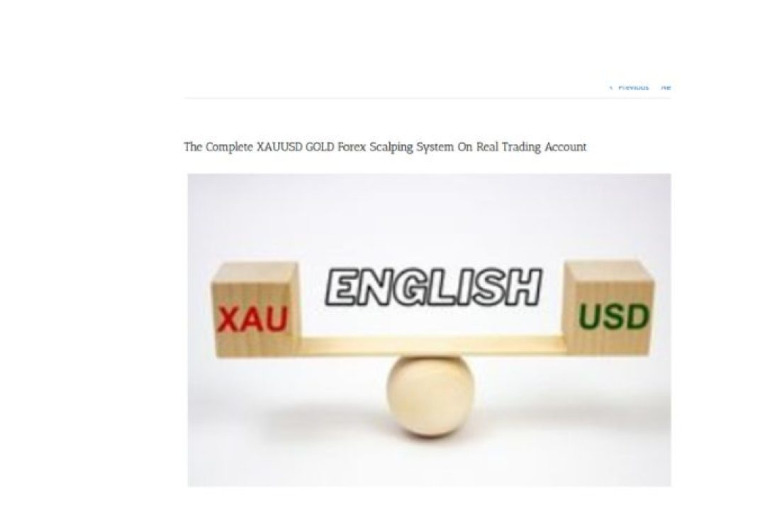 The Complete XAUUSD GOLD Forex Scalping System On Real Trading Account